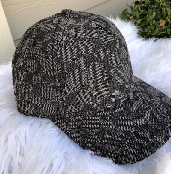 New 🎀 Coach Baseball Hat In Metallic Signature - Picture 1 of 10
